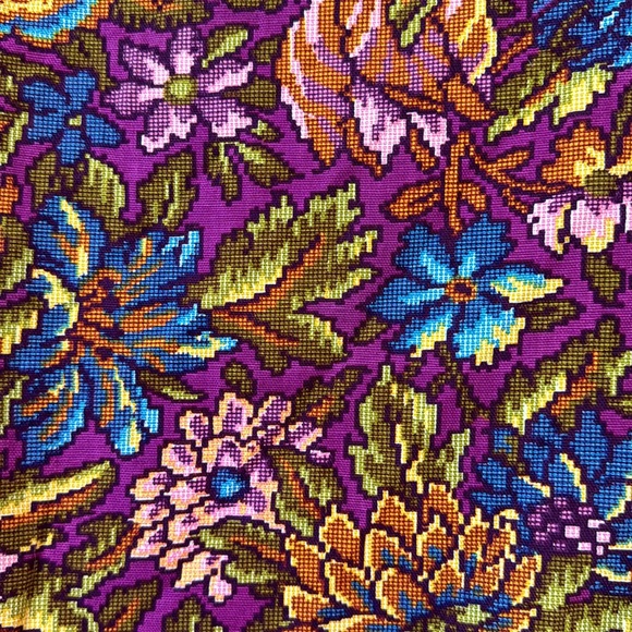 1960’s Vintage Floral Tapestry Mini Dress - Picture 5 of 7